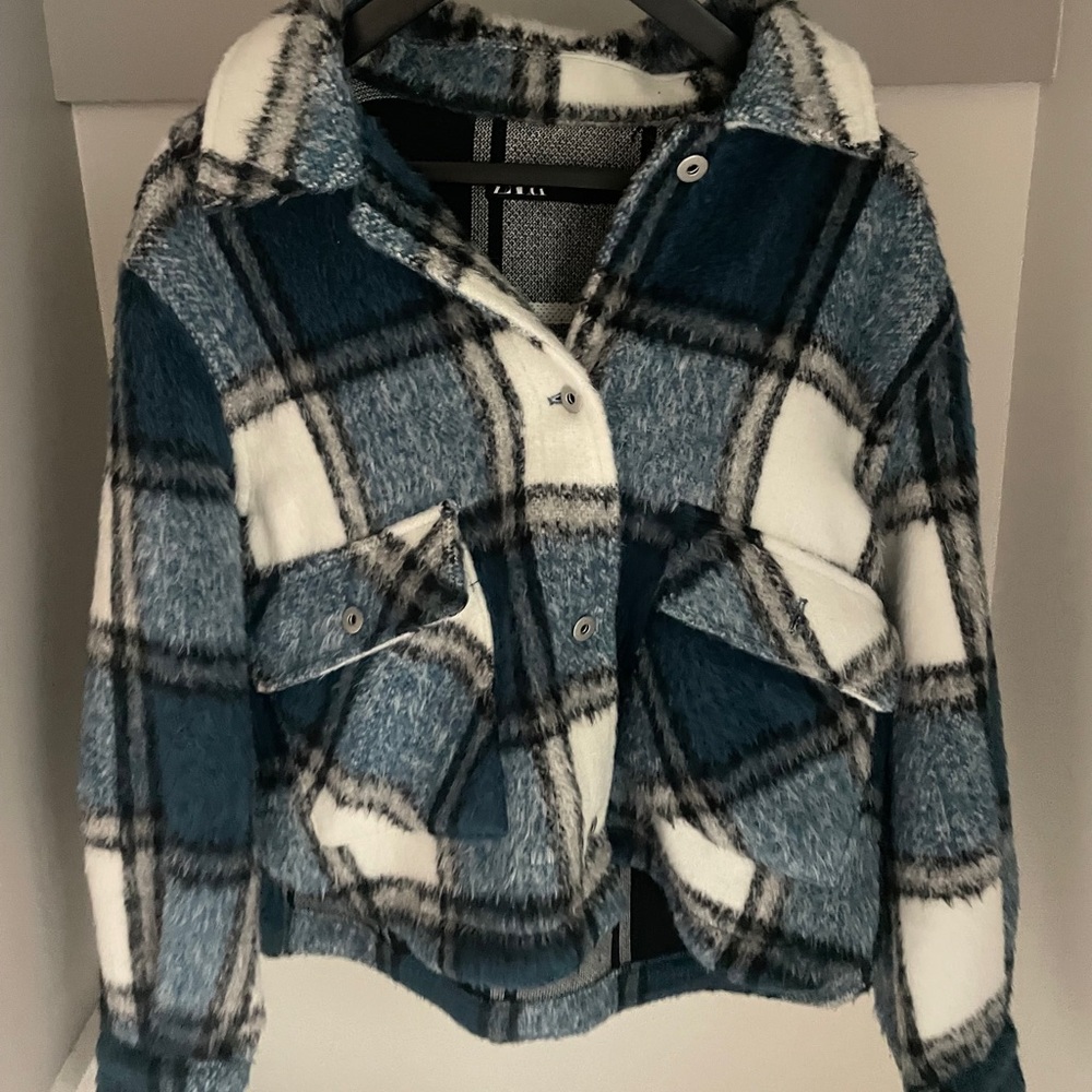 NEVER WORN: Zara Plaid Soft Jacket